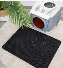 Load image into Gallery viewer, Pet Cat Litter Mat EVA Double-Layer Cat Litter Trapper Mats with Waterproof Bottom Non-slip Pet Litter Cat Mat Layer kattenmand