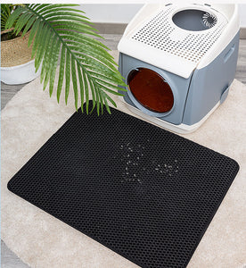 Pet Cat Litter Mat EVA Double-Layer Cat Litter Trapper Mats with Waterproof Bottom Non-slip Pet Litter Cat Mat Layer kattenmand